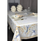 Tablecloth BLOOMIA "Golden Harvest" with Stain-Resistant Coating – 100% Cotton