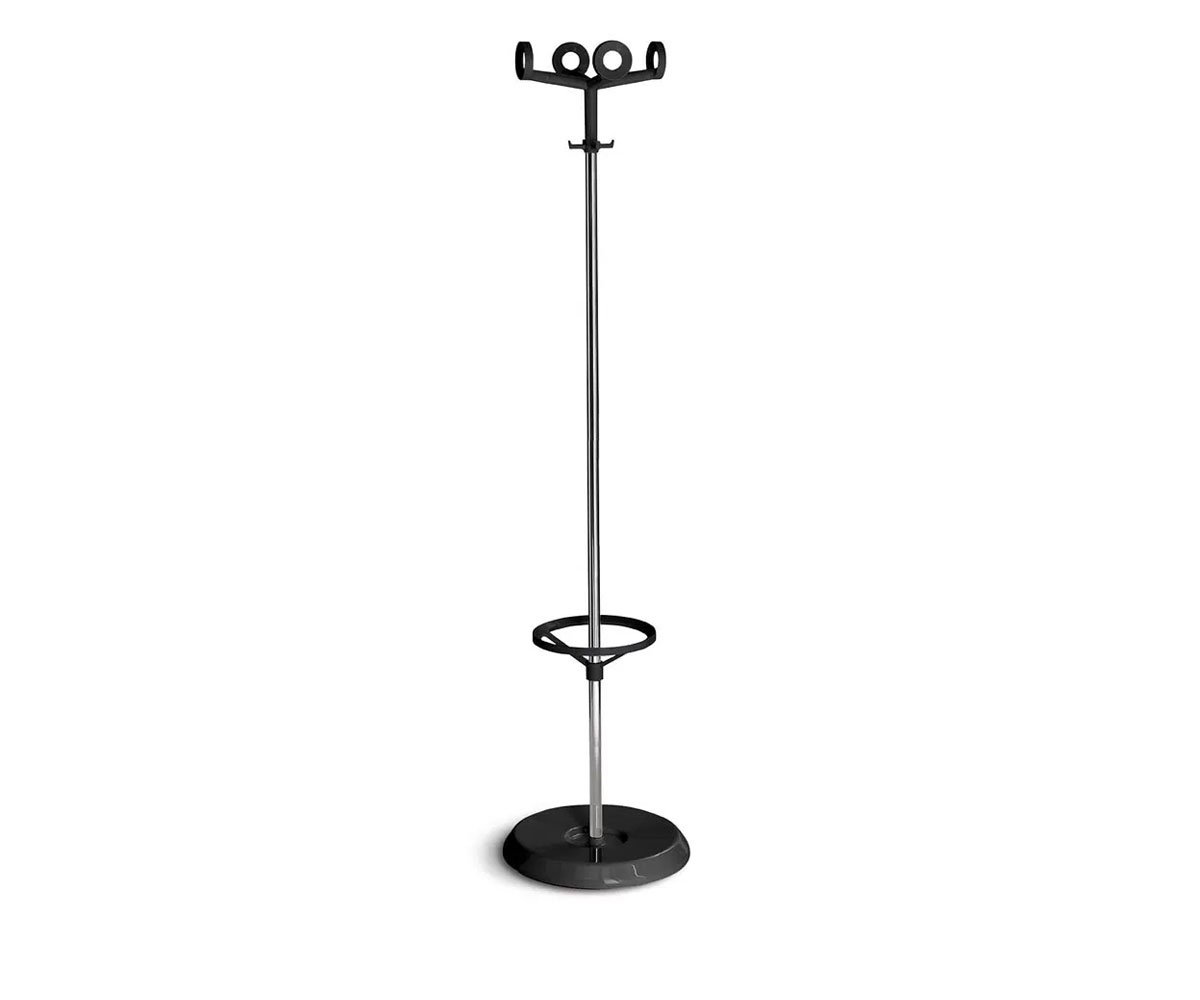product-2-1 Modern Floor Lamp with Integrated Umbrella Stand – Black & Chrome Finish - Image 1